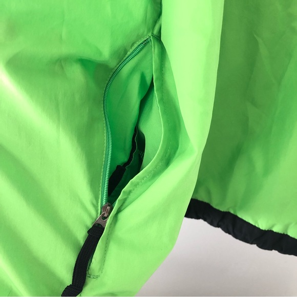 NIKE Men’s Lime Green Swoosh Logo Windbreaker XL - Picture 4 of 8